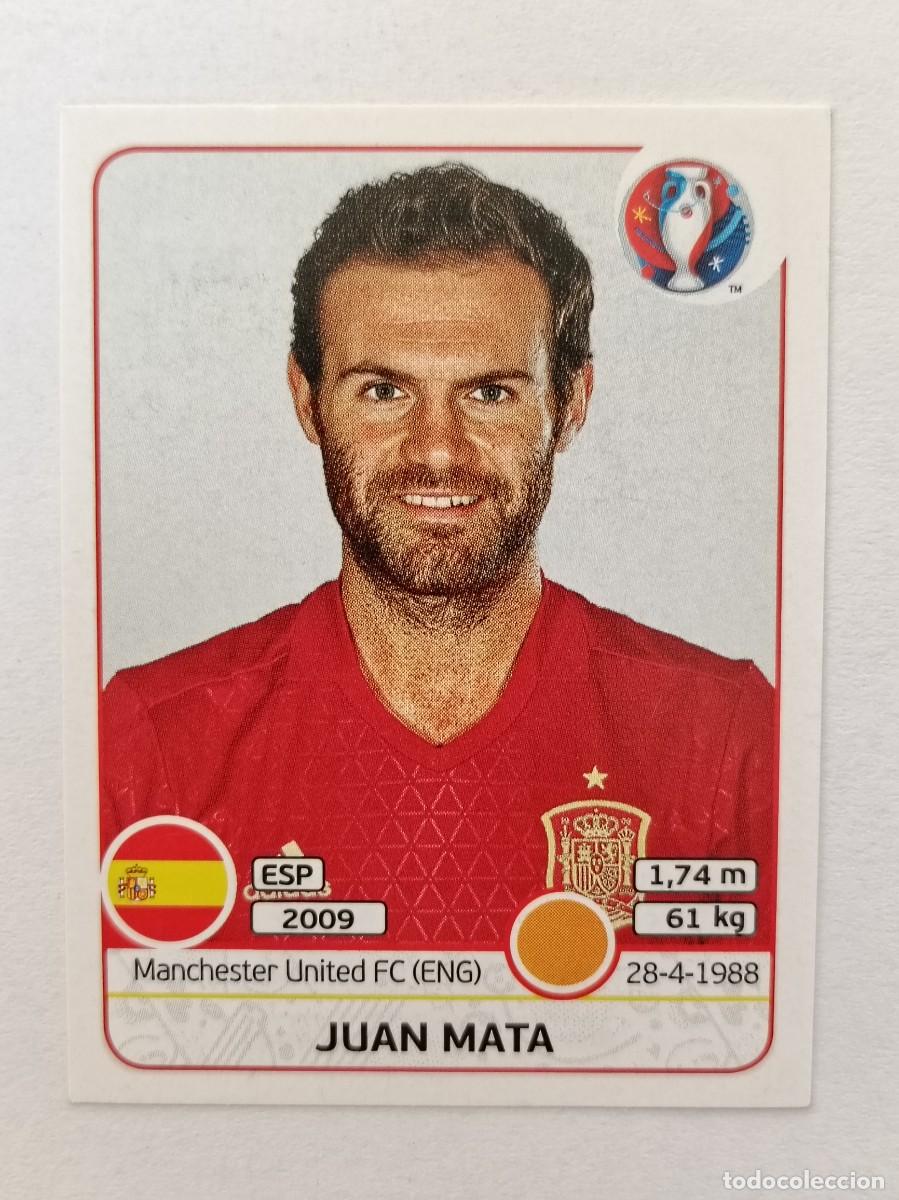 Cromos de F&uacute;tbol: #367 JUAN MATA (ESPA&Ntilde;A) EURO FRANCIA 2016 PANINI