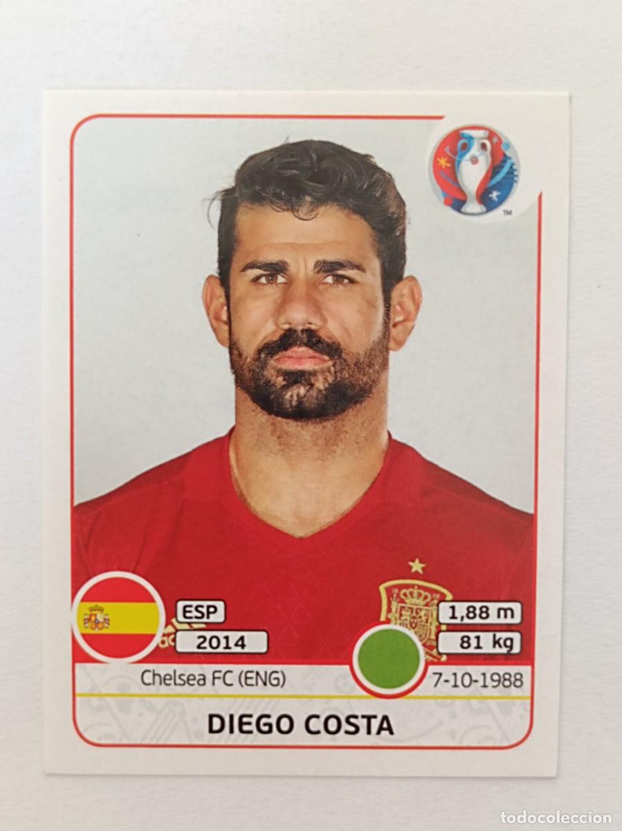 Cromos de F&uacute;tbol: #371 DIEGO COSTA (ESPA&Ntilde;A) EURO FRANCIA 2016 PANINI