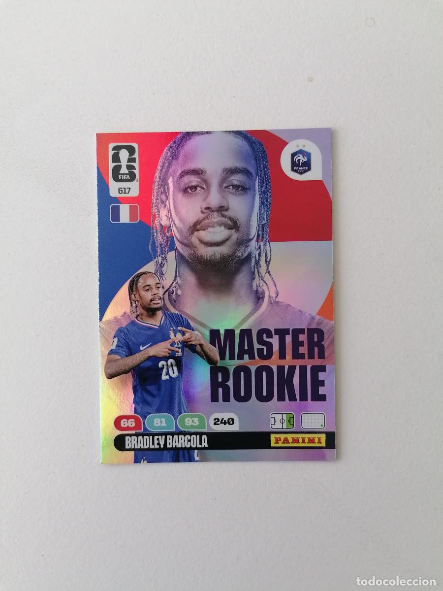 Cromos de F&uacute;tbol: 617 BARCOLA Master Rookie World Cup 2026 Adrenalyn XL Panini