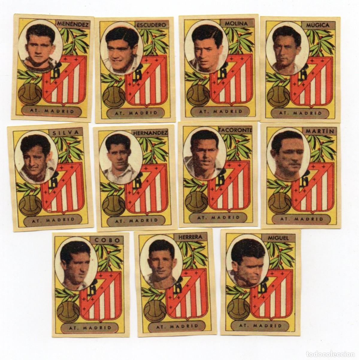 Cromos de F&uacute;tbol: AT, MADRID, 1955. DE FARMACIA SERRA,