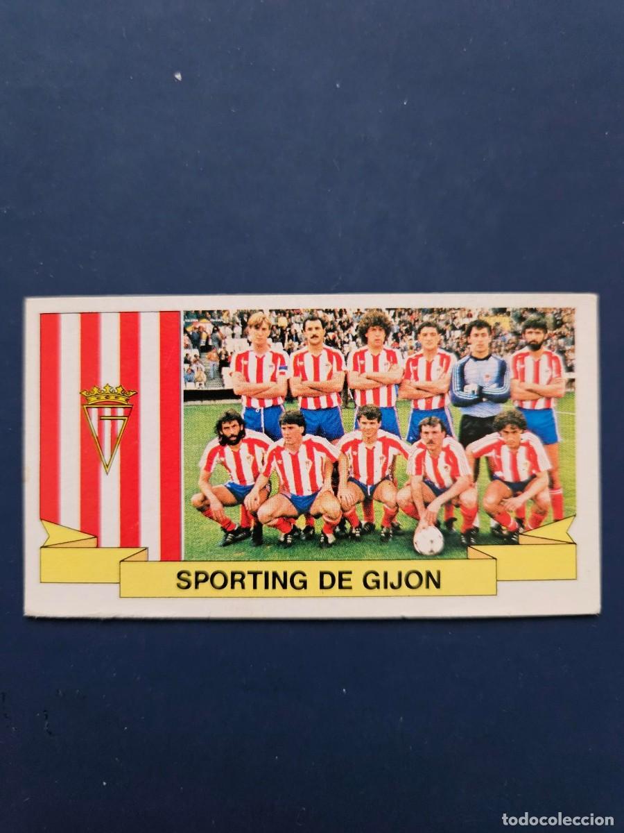 Cromos de F&uacute;tbol: ALINEACION SPORTING GIJON LIGA ESTE 85 86 1985 1986 SIN PEGAR NUNCA PEGADO