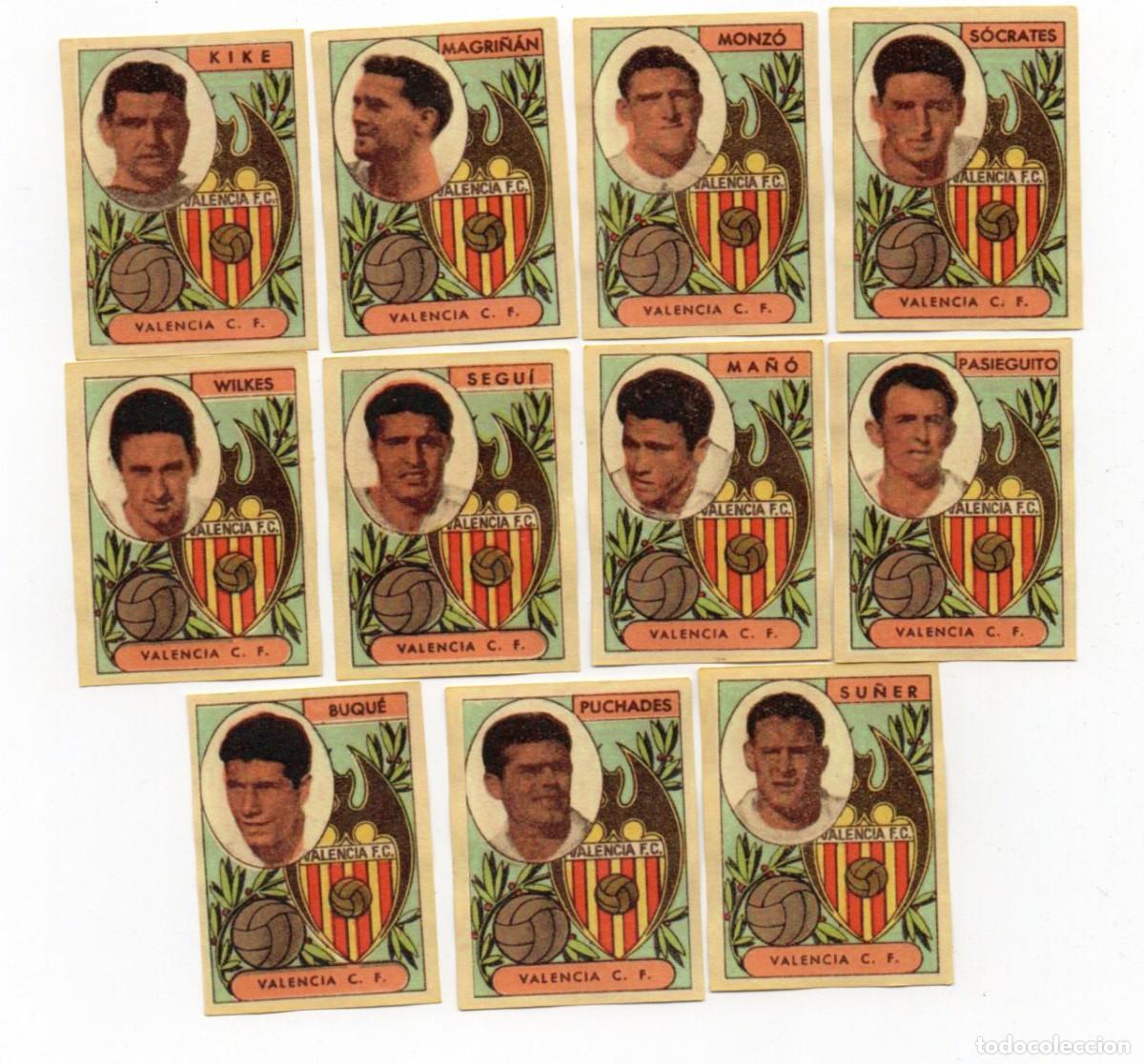 Cromos de F&uacute;tbol: VALENCIA, 1955, DE FARMACIA SERRA,