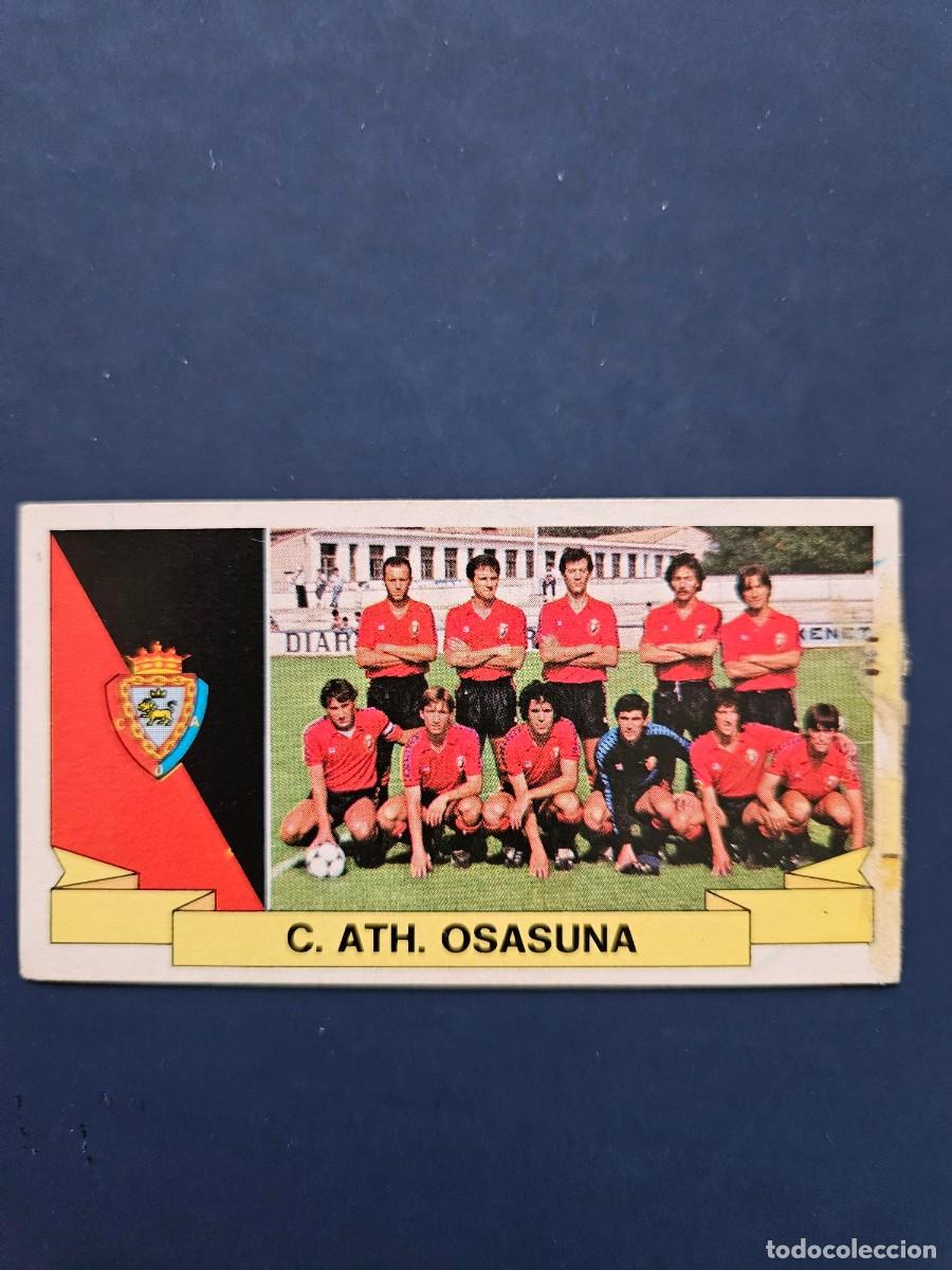 Cromos de F&uacute;tbol: ALINEACION OSASUNA LIGA ESTE 85 86 1985 1986 SIN PEGAR NUNCA PEGADO