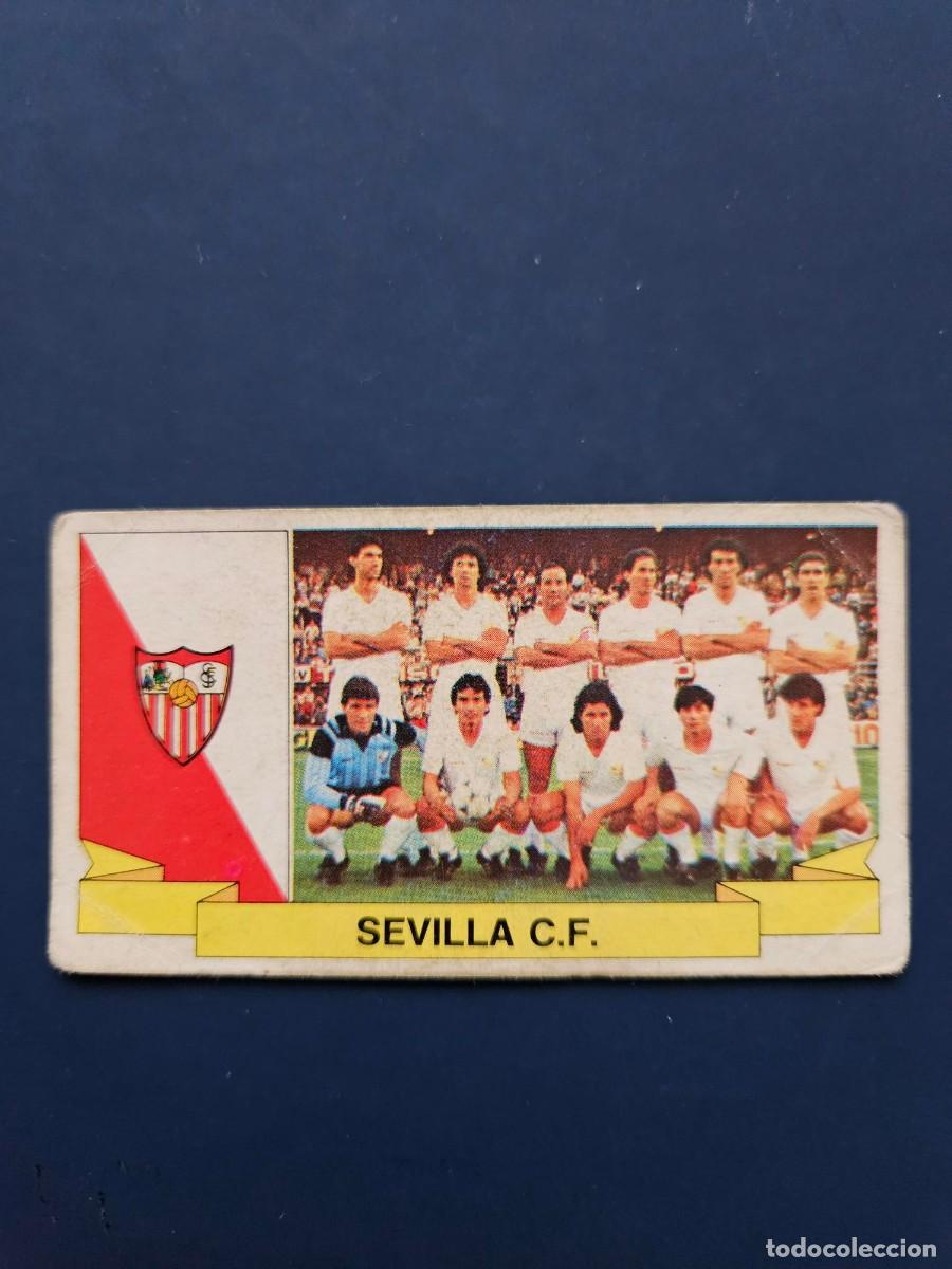 Cromos de F&uacute;tbol: ALINEACION SEVILLA LIGA ESTE 85 86 1985 1986 SIN PEGAR NUNCA PEGADO