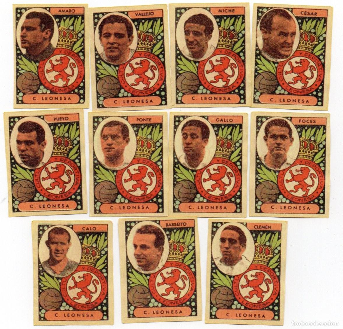 Cromos de F&uacute;tbol: CULTURAL LEONESA,1955 DE FARMACIA SERRA,