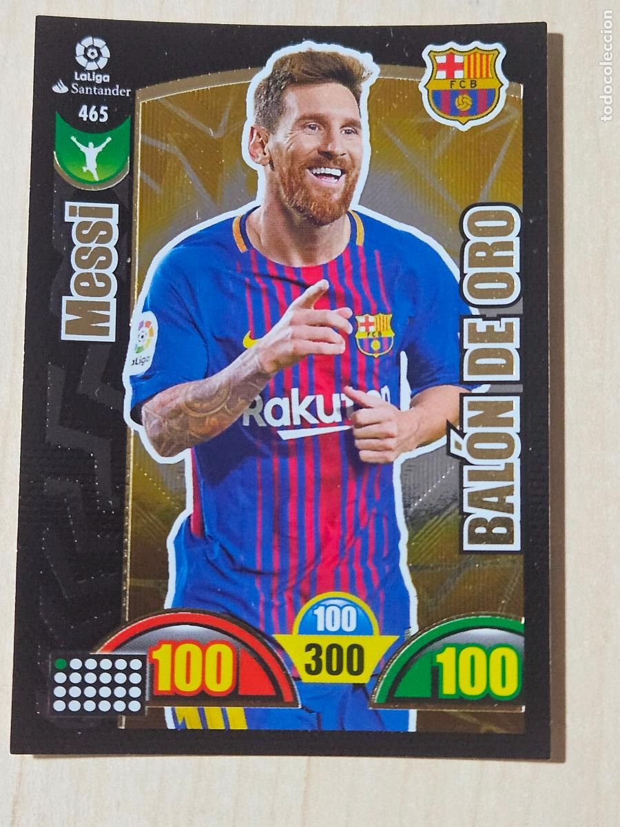 Cromos de F&uacute;tbol: FICHA N&ordm; 465 MESSI - ADRENALYN 17 18 - PANINI 2017 - 18 - CROMO - BALON DE ORO