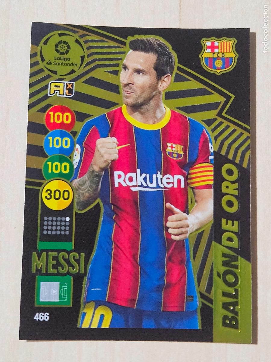 Cromos de F&uacute;tbol: FICHA N&ordm; 466 MESSI - ADRENALYN 20 21 - PANINI 2020 - 21 - CROMO - BALON DE ORO
