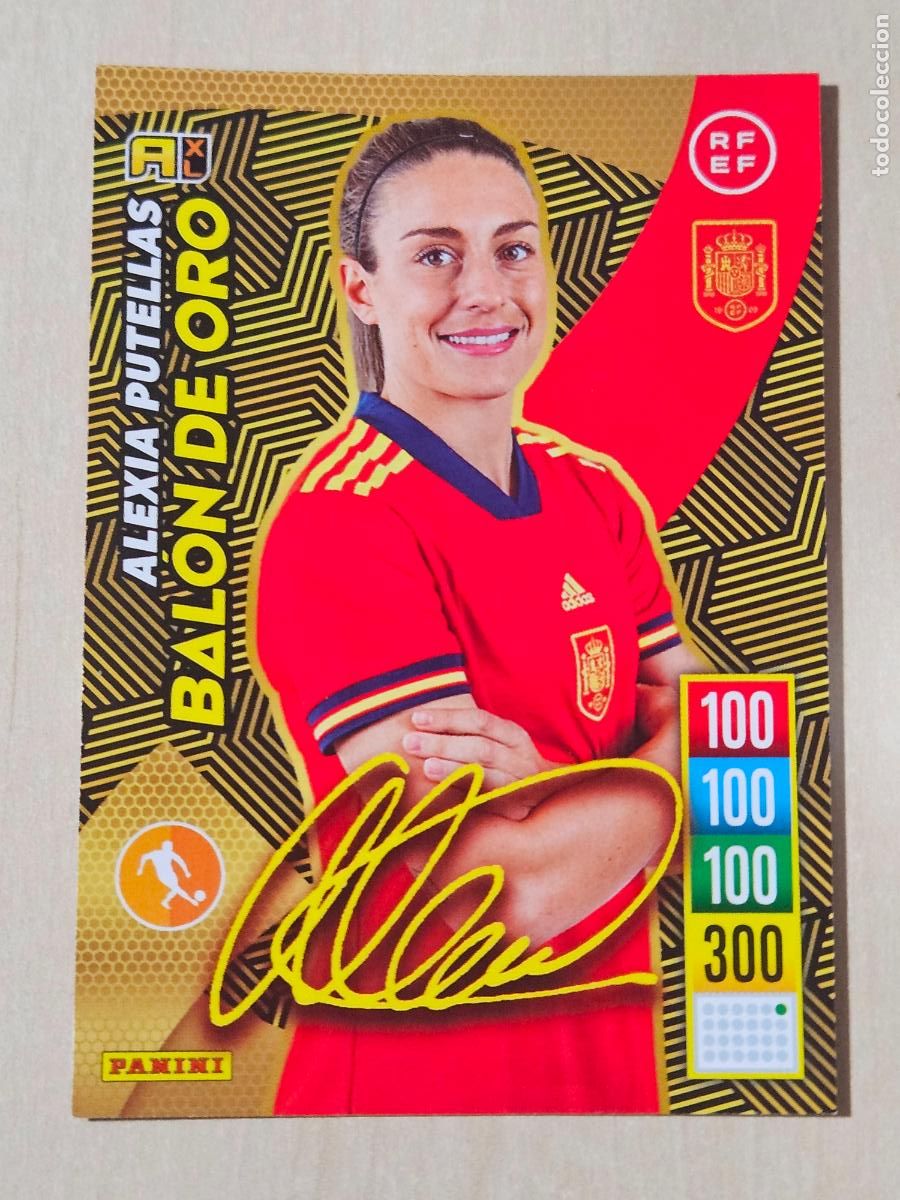 Cromos de F&uacute;tbol: FICHA ALEXIA PUTELLAS - ADRENALYN 21 22 - PANINI 2021 - 22 - CROMO - BALON DE ORO