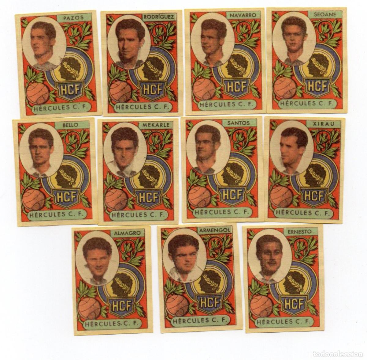 Cromos de F&uacute;tbol: HERCULES,1955, DE FARMACIA SERRA,