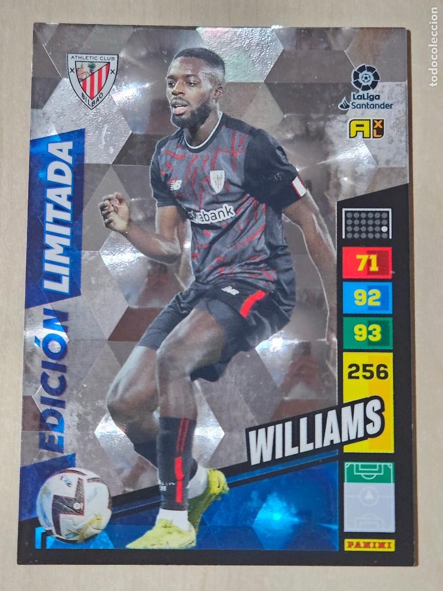 Cromos de F&uacute;tbol: FICHA WILLIAMS - ADRENALYN 22 23 - PANINI 2022 - 23 - CROMO - EDICION LIMITADA