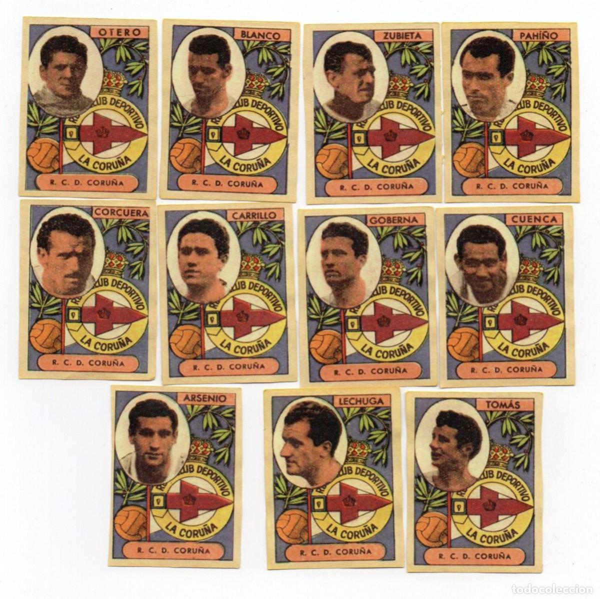 Cromos de F&uacute;tbol: CORU&Ntilde;A,1955, DE FARMACIA SERRA,