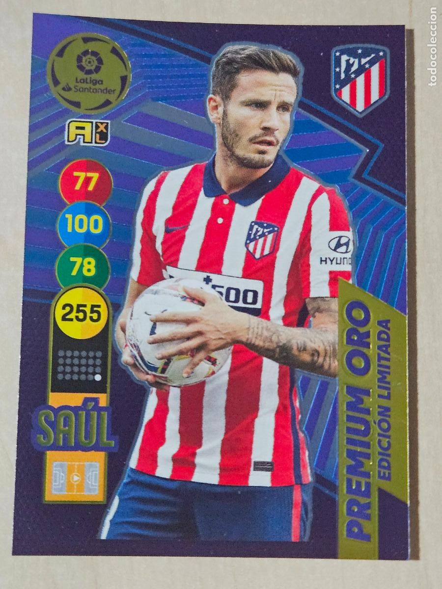Cromos de F&uacute;tbol: FICHA SAUL - ADRENALYN 20 21 - PANINI 2020 - 21 - CROMO - EDICION LIMITADA