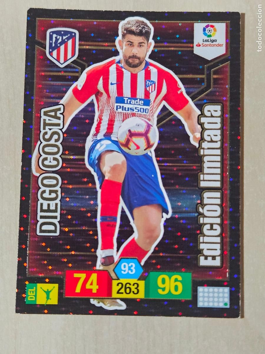 Cromos de F&uacute;tbol: FICHA DIEGO COSTA - ADRENALYN 18 19 - PANINI 2018 - 19 - CROMO -EDICION LIMITADA