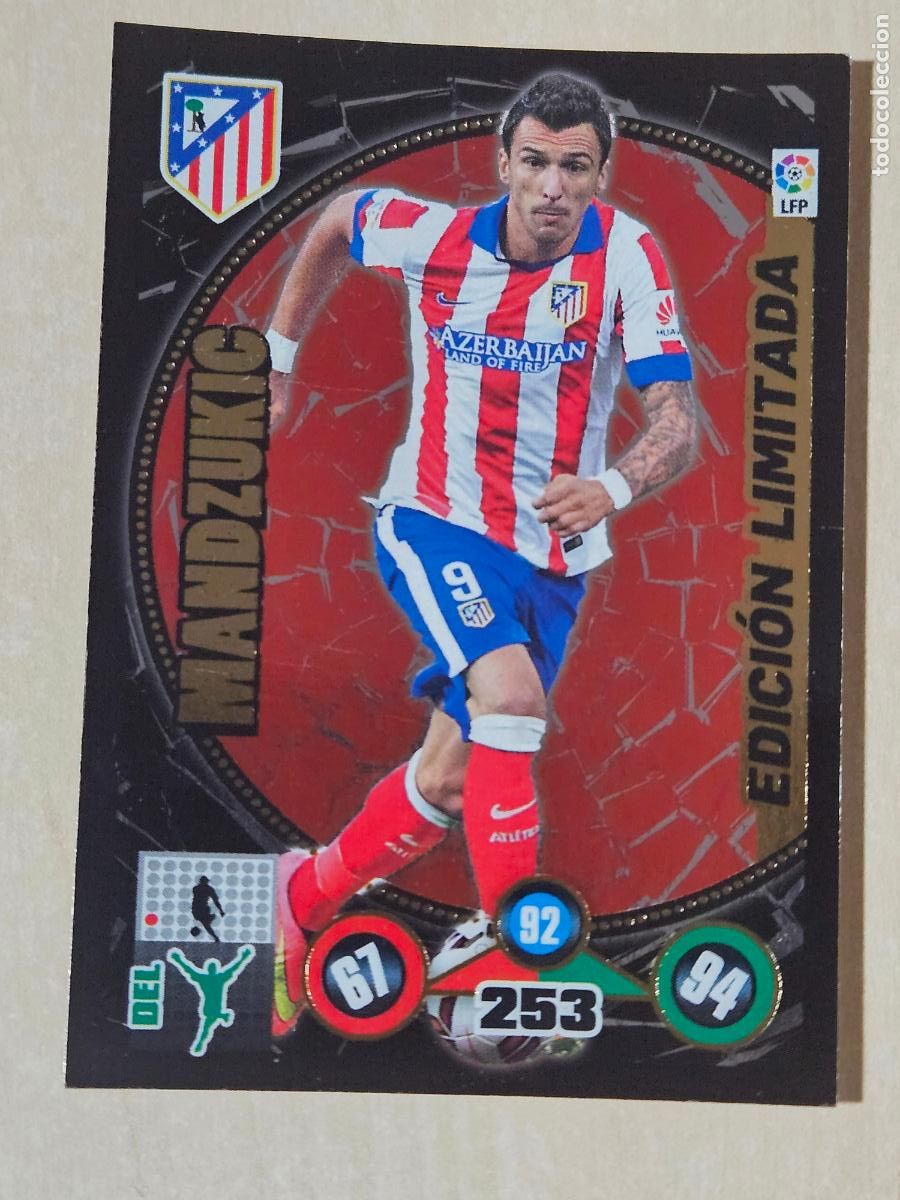 Cromos de F&uacute;tbol: FICHA MANDZUKIC - ADRENALYN 14 15 - PANINI 2014 -15 - CROMO - EDICION LIMITADA