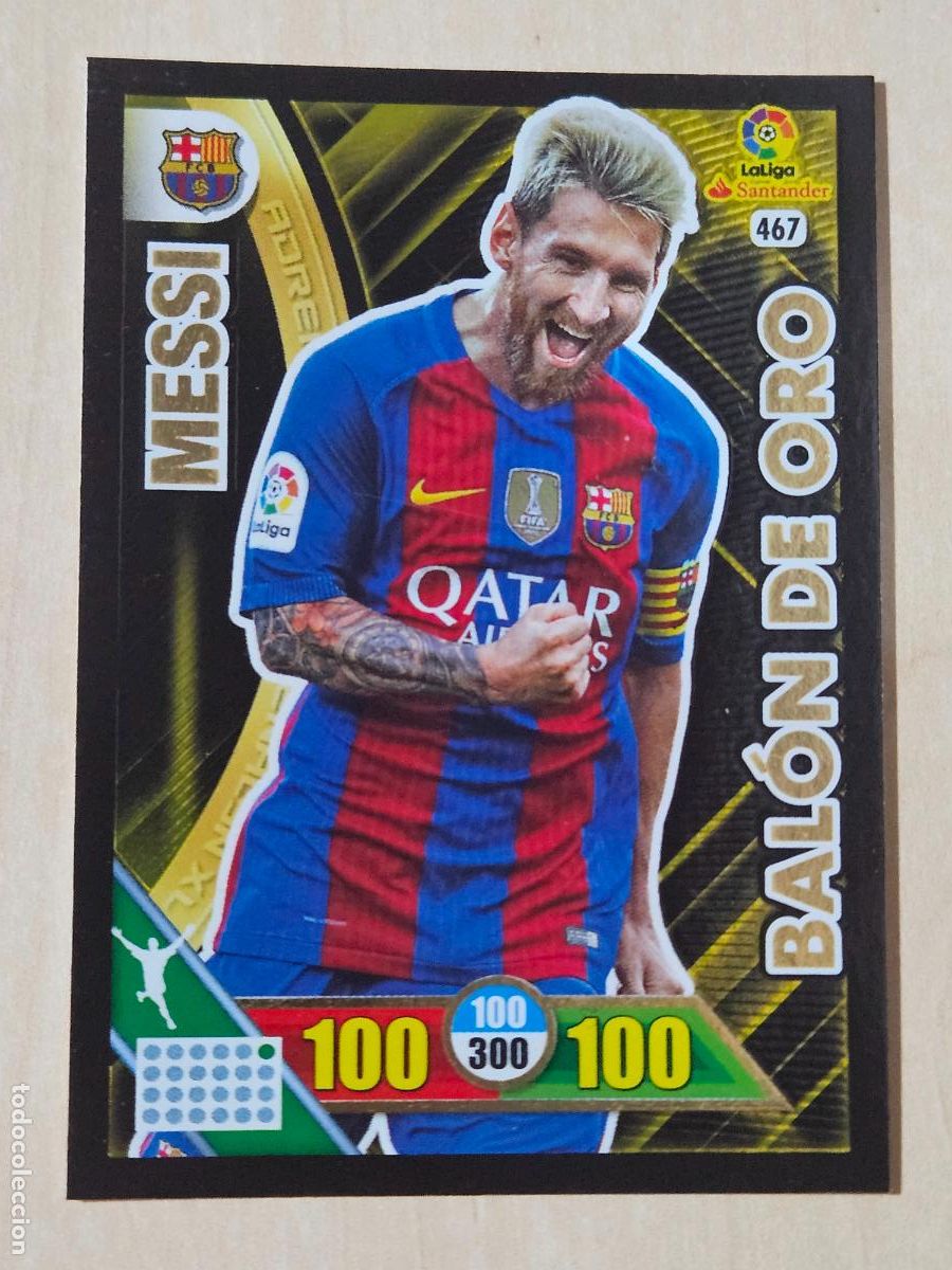 Cromos de Futebol: FICHA N&ordm; 467 MESSI - ADRENALYN 16 17 - PANINI 2016 - 17 - CROMO - BALON DE ORO