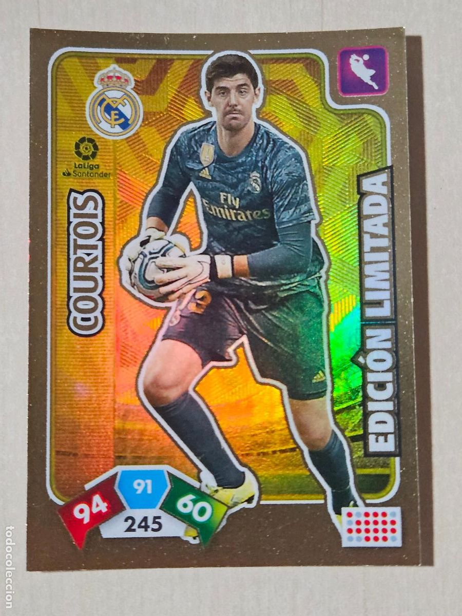 Cromos de F&uacute;tbol: FICHA - COURTOIS - ADRENALYN 19 20 - PANINI 2019 20 - CROMO - EDICION LIMITADA