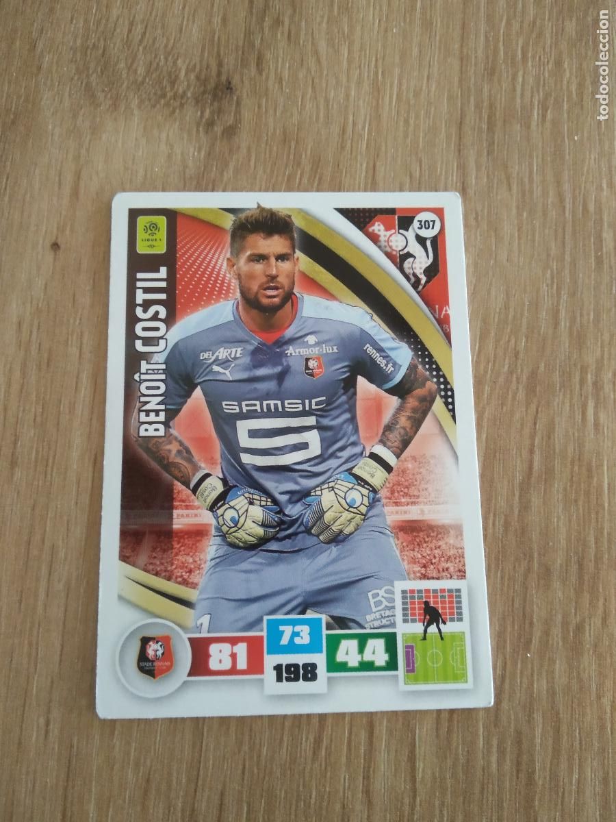 Cromos de F&uacute;tbol: 307 COSTIL Stade Rennais CROMO FUTBOL PANINI LIGA FRANCIA 2016-2017 FOOT LIGUE 1 ADRENALYN 16-17