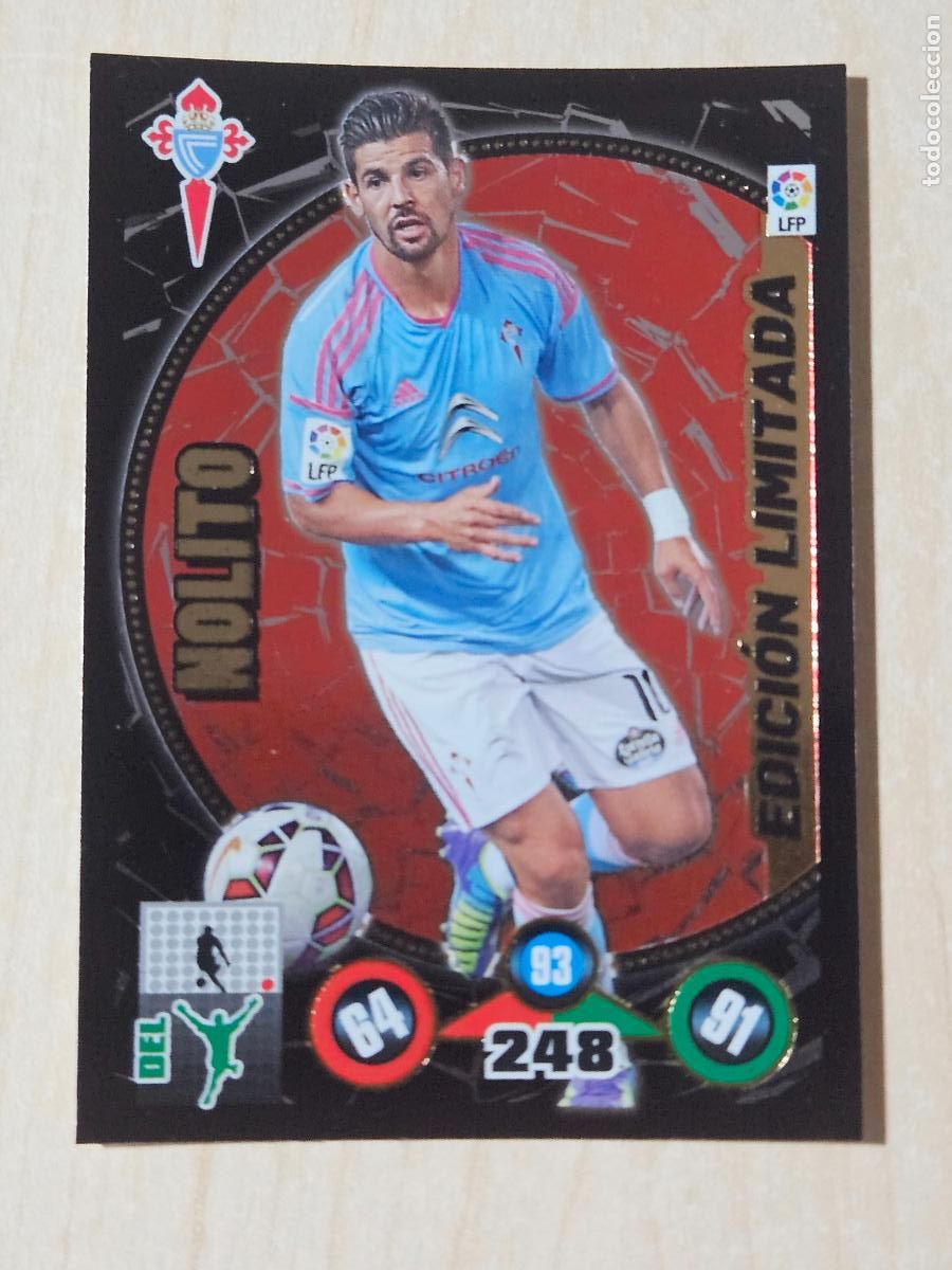 Fu&szlig;ball-Sticker: FICHA NOLITO - ADRENALYN 14 15 - PANINI 2014 -15 - CROMO - EDICION LIMITADA