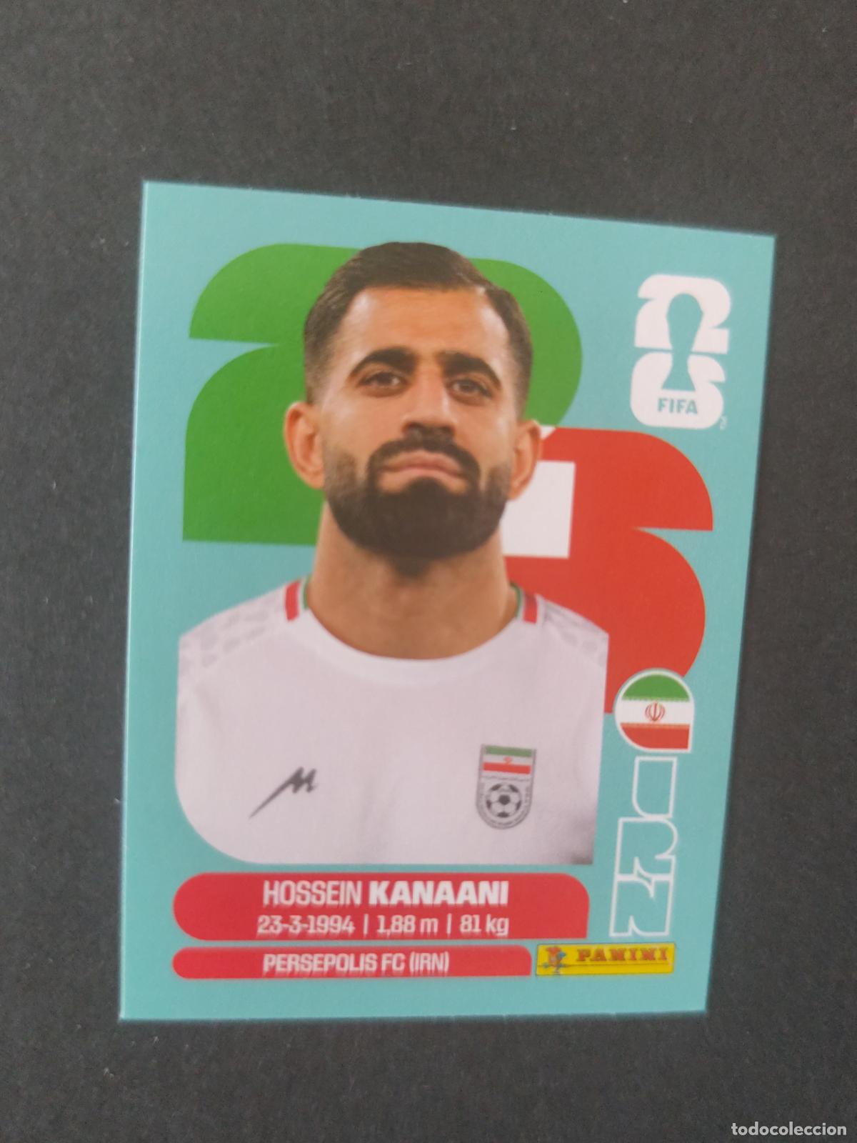 Cromos de F&uacute;tbol: IRN8 HOSSEIN KANAANI 8 IR&Aacute;N MUNDIAL FIFA WORLD CUP 2026 STICKER PANINI SIN PEGAR