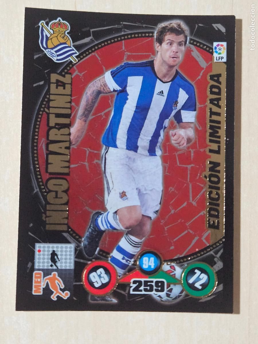 Cromos de F&uacute;tbol: FICHA I&Ntilde;IGO MARTINEZ - ADRENALYN 14 15 - PANINI 2014 -15 - CROMO - EDICION LIMITADA