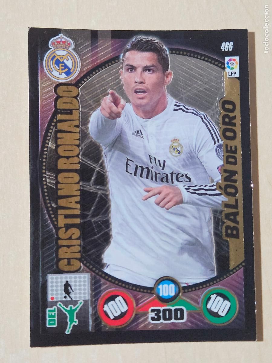 Cromos de F&uacute;tbol: FICHA N&ordm; 466 CRISTIANO RONALDO - ADRENALYN 14 15 - PANINI 2014 -15 - CROMO - BALON DE ORO
