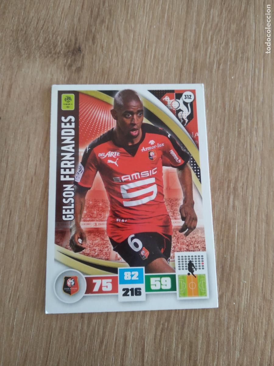 Football Stickers: 312 FERNANDES Stade Rennais CROMO FUTBOL PANINI LIGA FRANCIA 2016-2017 FOOT LIGUE 1 ADRENALYN 16-17