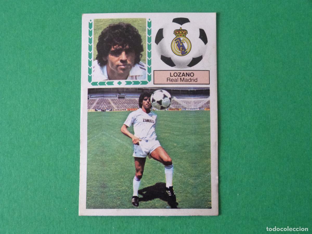 Football Stickers: CROMO FUTBOL LOZANO REAL MADRID C.F. DESPEGADO FICHAJE N&ordm; 13 LIGA ESTE 1983-1984/83-84