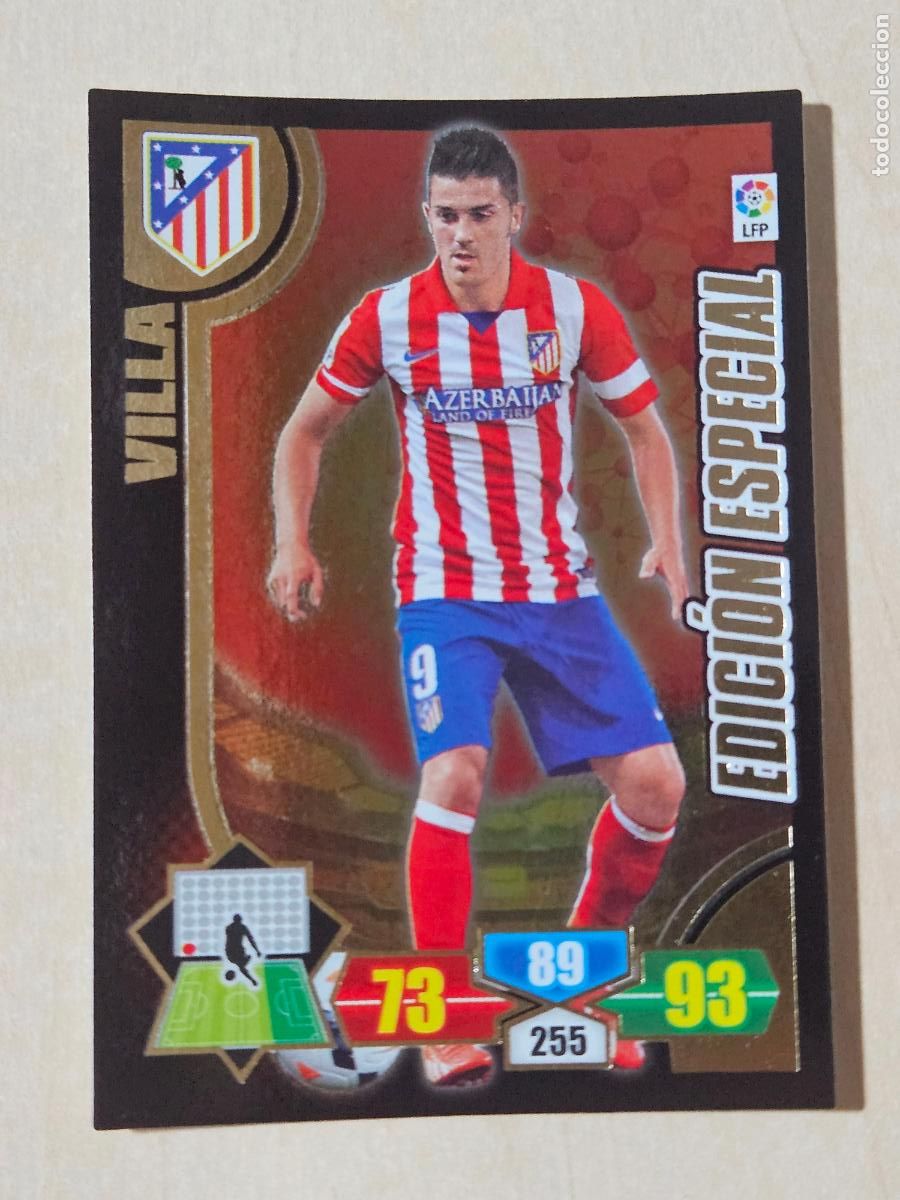 Cromos de F&uacute;tbol: FICHA VILLA - ADRENALYN 13 14 - PANINI 2013 -14 - CROMO - EDICION ESPECIAL