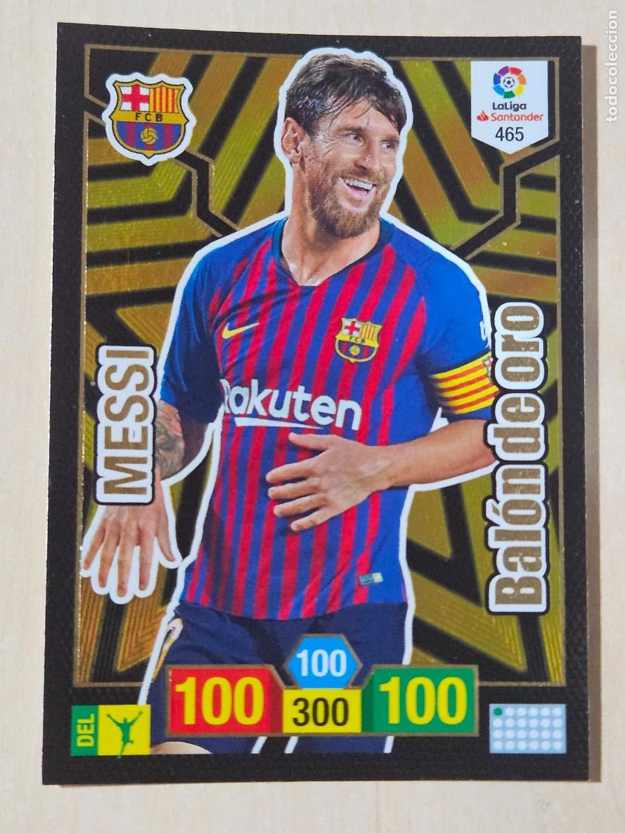 Cromos de F&uacute;tbol: FICHA N&ordm; 465 MESSI - ADRENALYN 18 19 - PANINI 2018 - 19 - CROMO - BALON DE ORO
