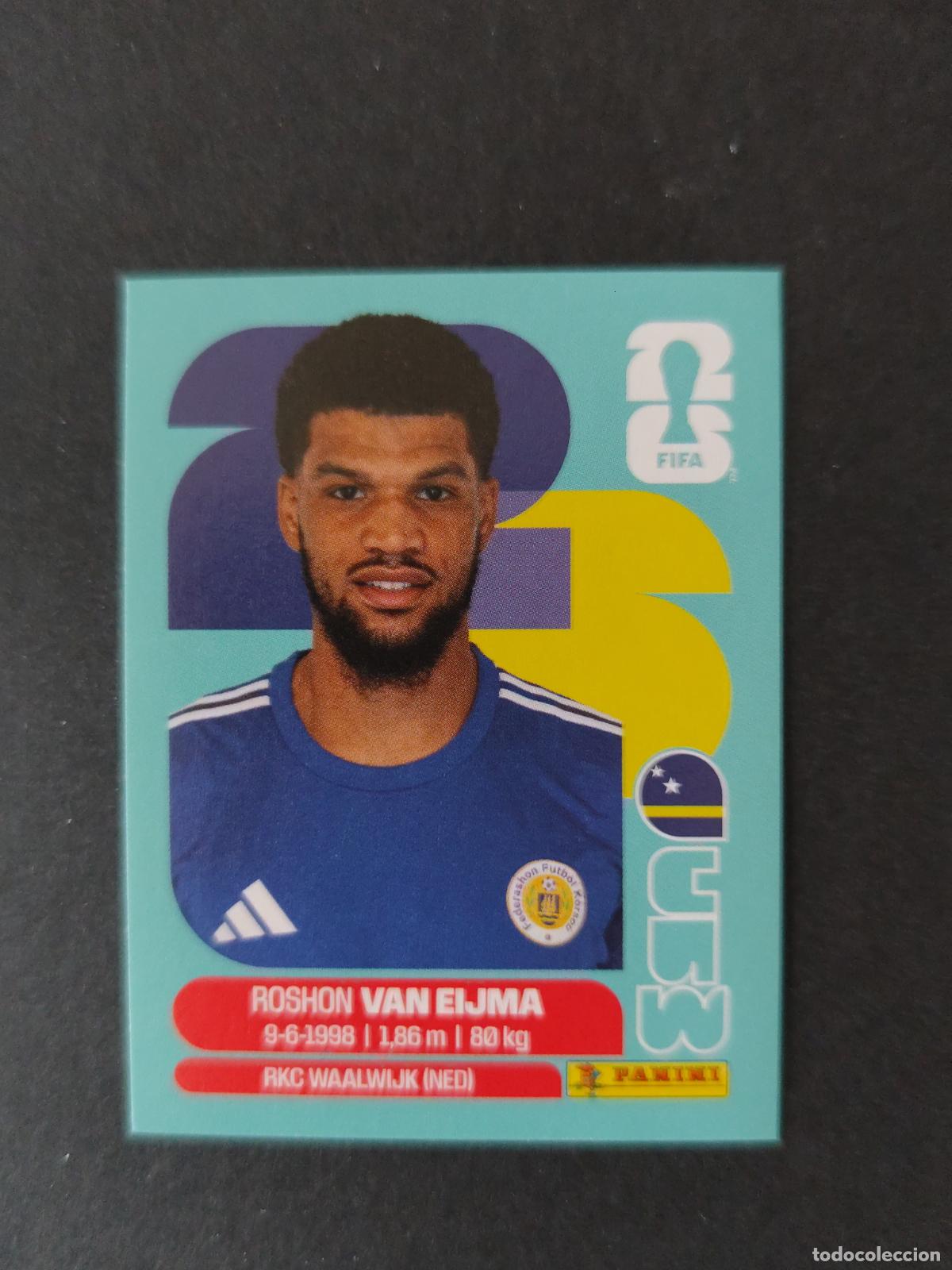 Football Stickers: CUW7 ROSHON VAN EIJMA 7 CURAZAO CURA&Ccedil;AO MUNDIAL FIFA WORLD CUP 2026 STICKER PANINI SIN PEGAR