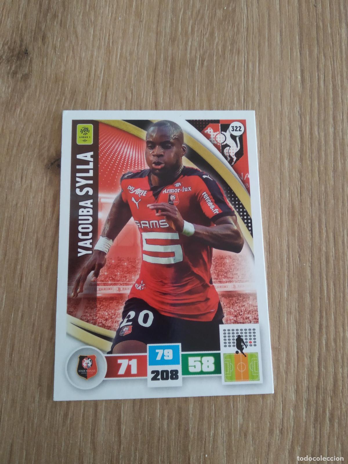 Football Stickers: 322 SYLLA Stade Rennais CROMO FUTBOL PANINI LIGA FRANCIA 2016-2017 FOOT LIGUE 1 ADRENALYN 16-17