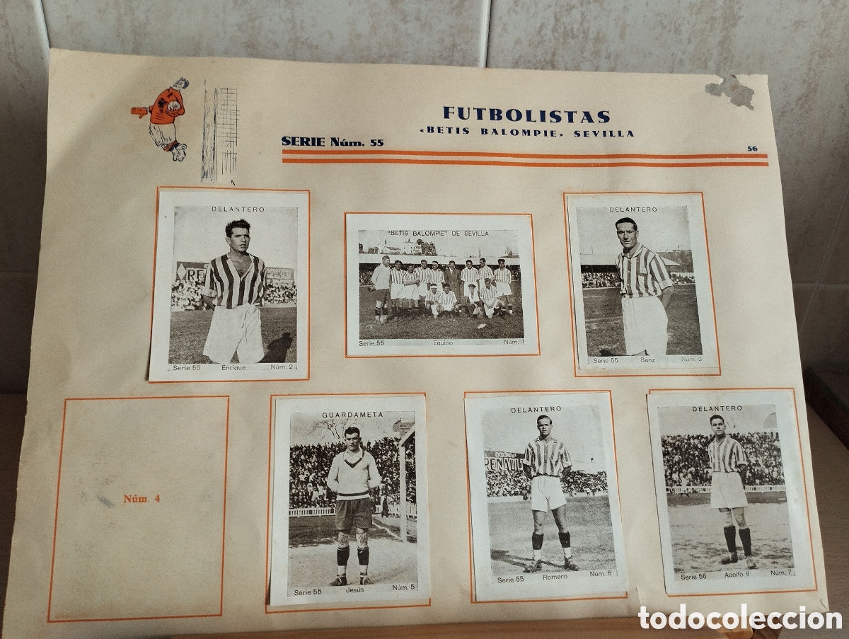 Cromos de F&uacute;tbol: CROMOS FUTBOL A&Ntilde;O 1932 BETIS BALOMPIE Y C&Oacute;RDOBA RACING CLUB DEL ALBUM CUPON PEN&Iacute;NSULAR 1932