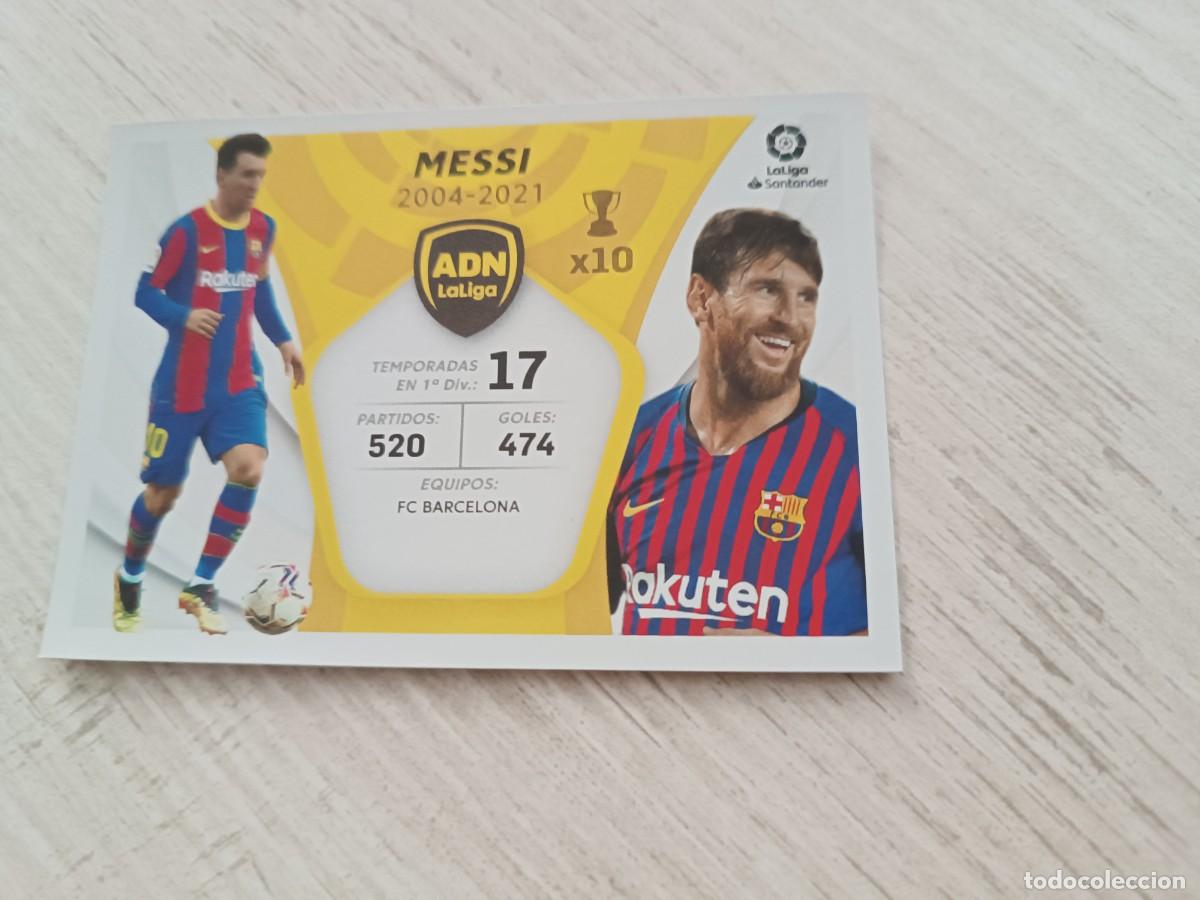 Cromos de F&uacute;tbol: MESSI ADN NUNCA PEGADO LIGA ESTE 2021 2022 21 22