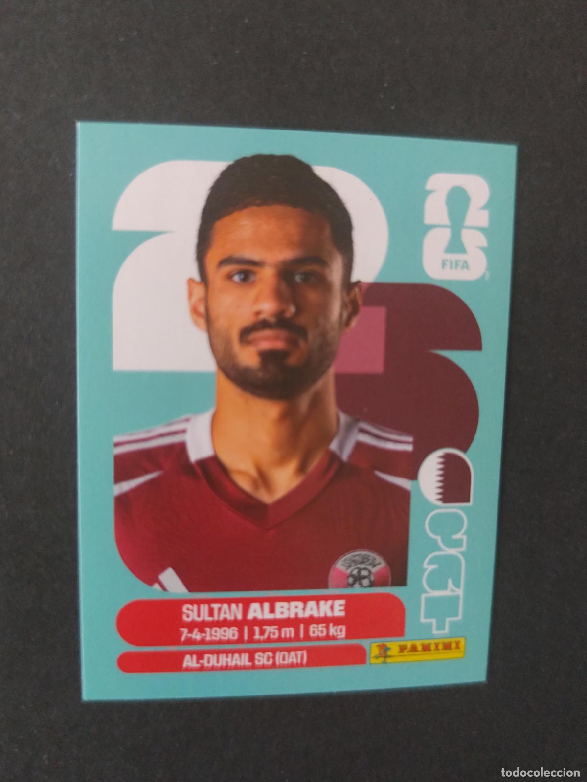 Cromos de F&uacute;tbol: QAT3 SULTAN ALBRAKE 3 QATAR CATAR MUNDIAL FIFA WORLD CUP 2026 STICKER PANINI SIN PEGAR