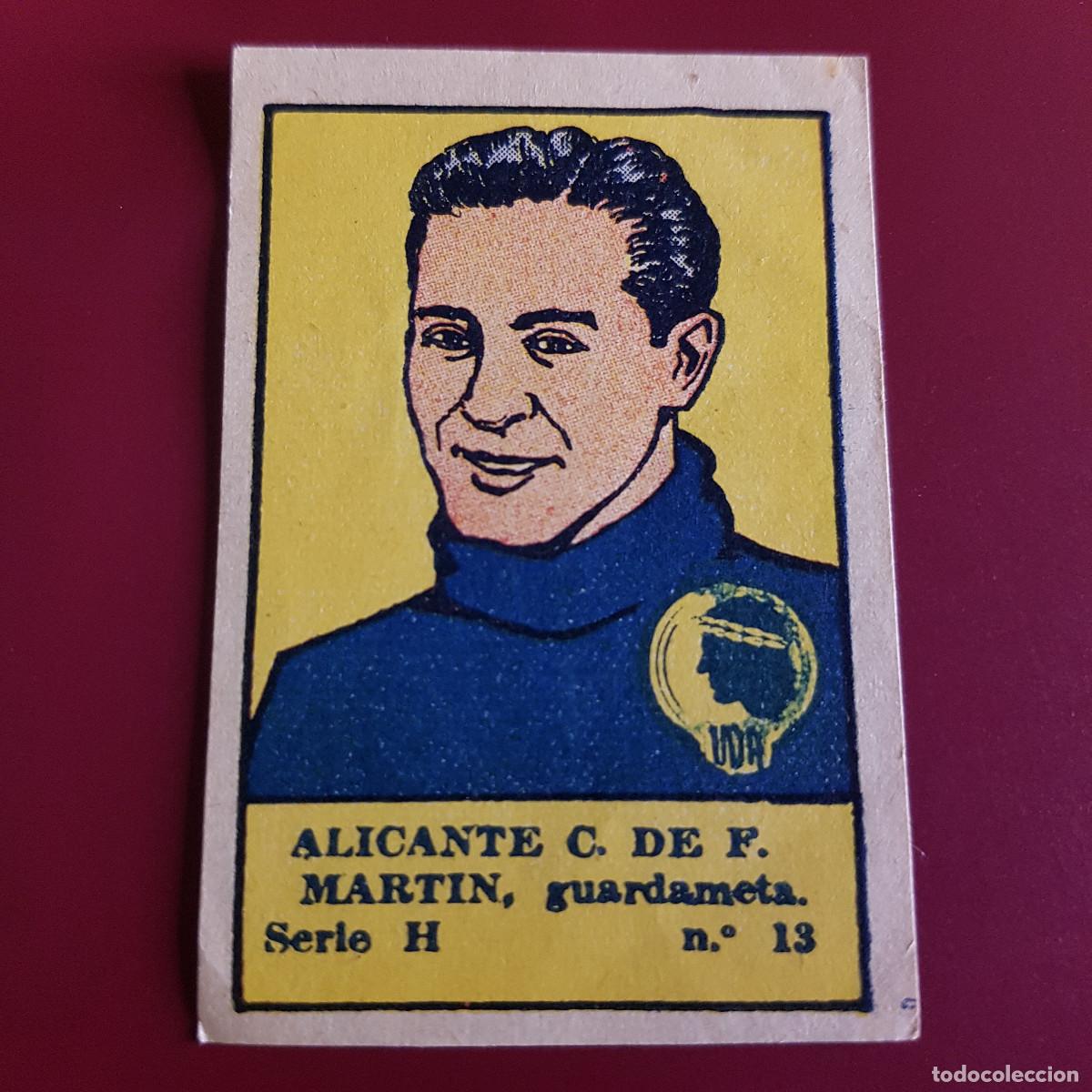 Cromos de F&uacute;tbol: VALENCIANA - DEPORTES E INSTRUCCION 1941 - 41 - HERCULES - SERIE H - MARTIN 13 - NUNCA PEGADO