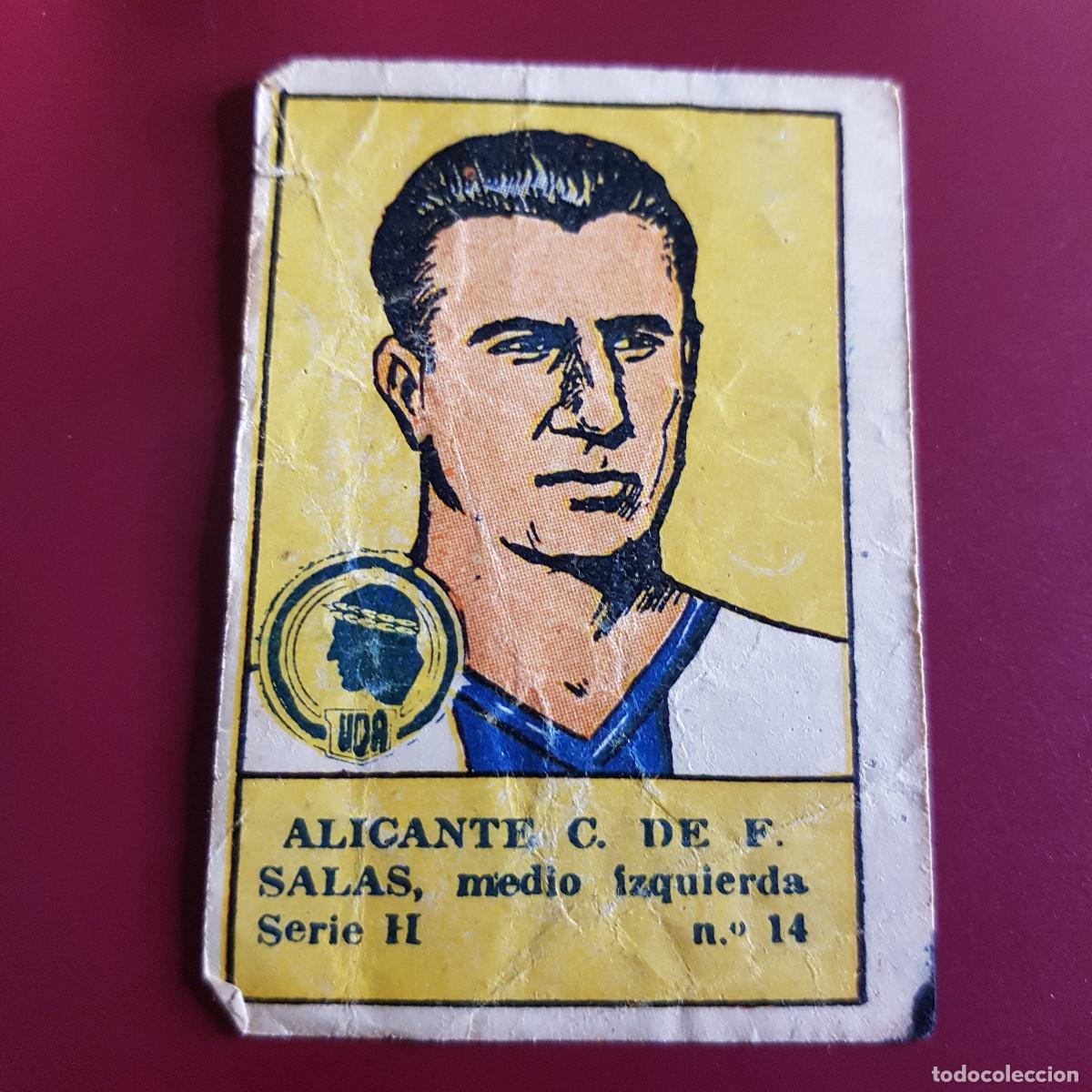 Fu&szlig;ball-Sticker: VALENCIANA - DEPORTES E INSTRUCCION 1941 - 41 - HERCULES - SERIE H - SALAS 14 - NUNCA PEGADO