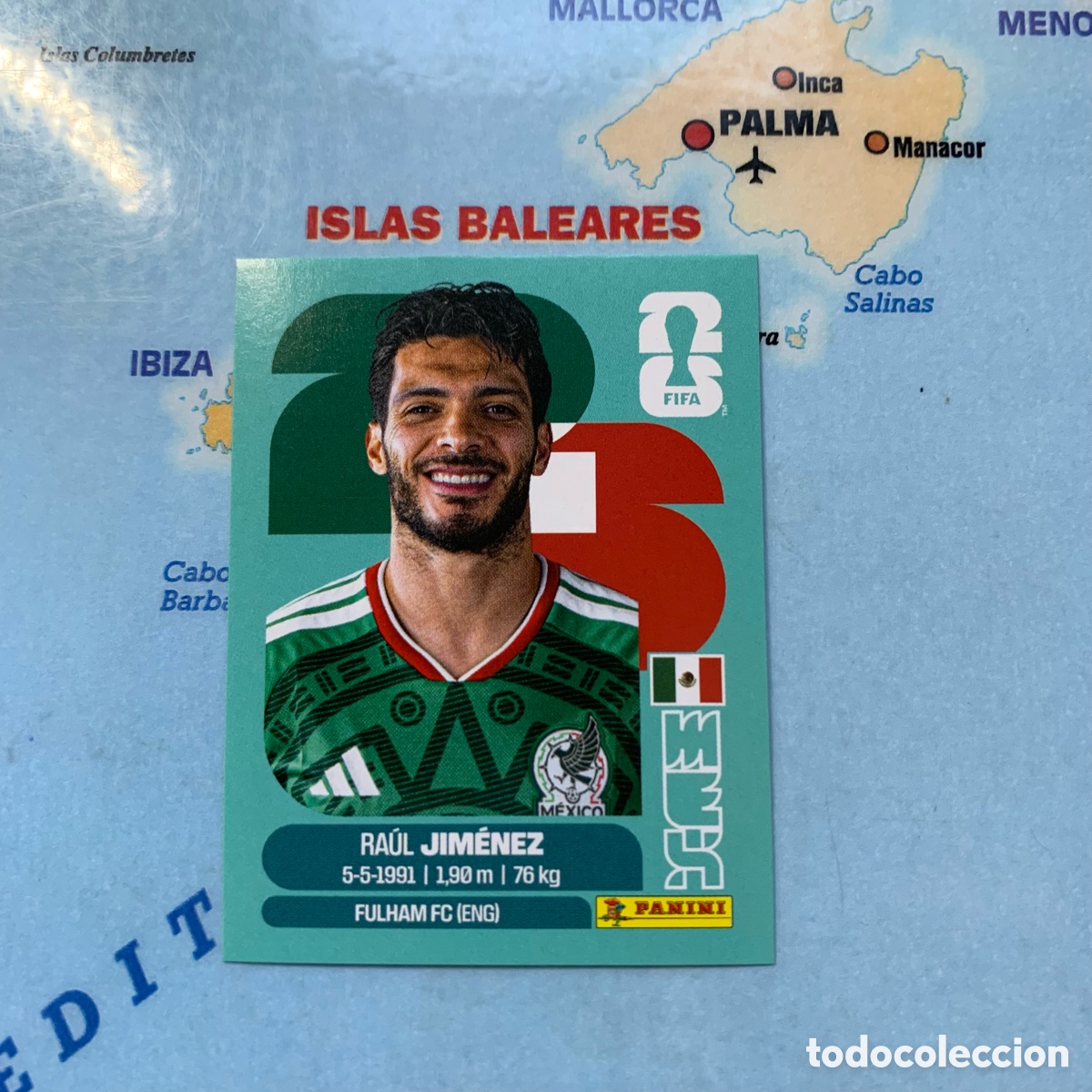 Cromos de F&uacute;tbol: Raul Jim&eacute;nez numero 17 de Mexico cromo panini Mundial Fifa World Cup 2026