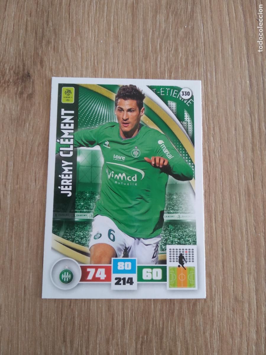 Cromos de F&uacute;tbol: 330 CLEMENT SAINT-ETIENNE CROMO FUTBOL PANINI LIGA FRANCIA 2016-2017 FOOT LIGUE 1 ADRENALYN 16-17