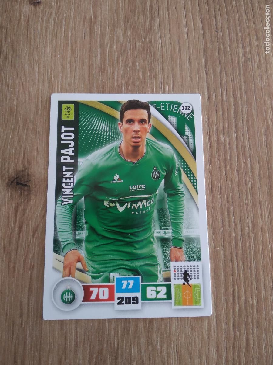 Cromos de F&uacute;tbol: 332 PAJOT SAINT-ETIENNE CROMO FUTBOL PANINI LIGA FRANCIA 2016-2017 FOOT LIGUE 1 ADRENALYN 16-17