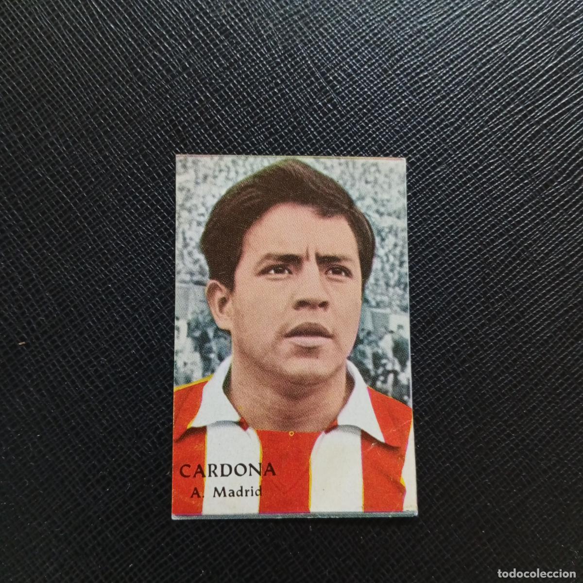 Cromos de F&uacute;tbol: CARDONA AT MADRID FHER 1968 1969 CROMO FUTBOL 68 69 LIGA - SIN PEGAR - A206 PG4
