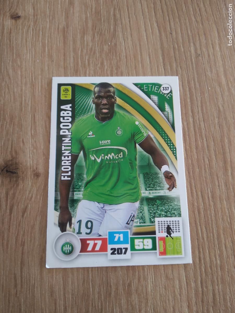 Cromos de F&uacute;tbol: 337 POGBA SAINT-ETIENNE CROMO FUTBOL PANINI LIGA FRANCIA 2016-2017 FOOT LIGUE 1 ADRENALYN 16-17