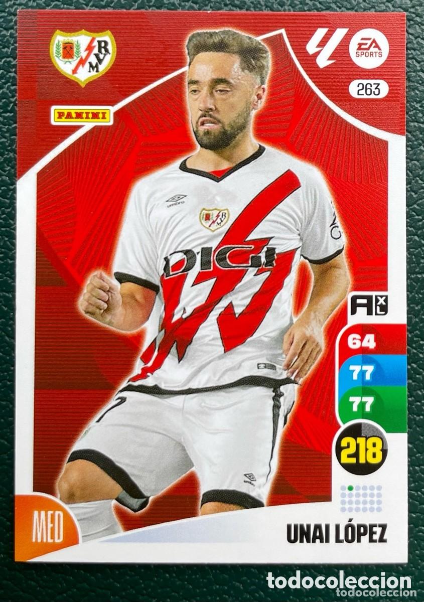 Cromos de F&uacute;tbol: 263 UNAI LOPEZ RAYO VALLECANO FICHAS ALBUM ADRENALYN XL 2024 2025 24 25