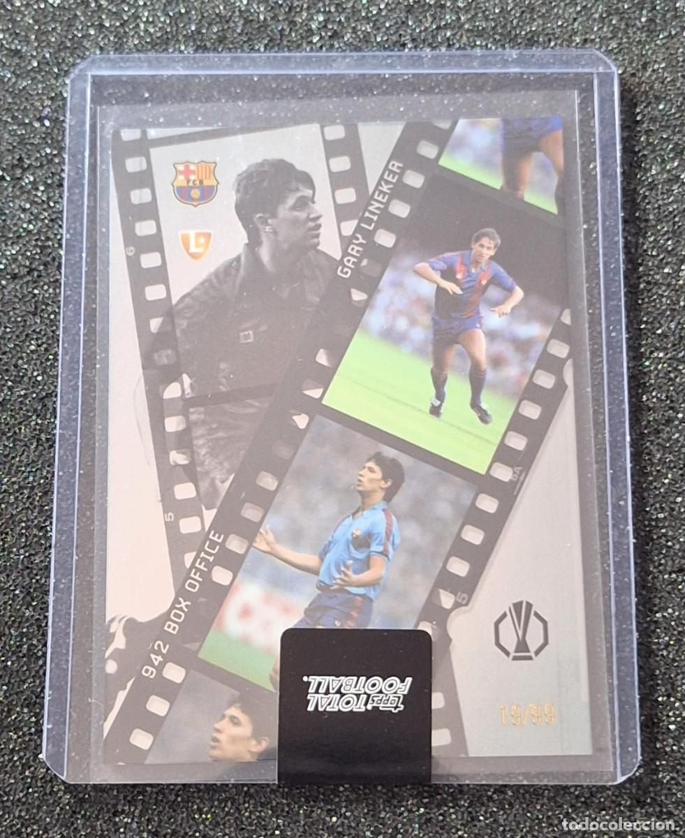 Cromos de F&uacute;tbol: Gary Lineker Barcelona Topps Total Football 19/99 Box Office