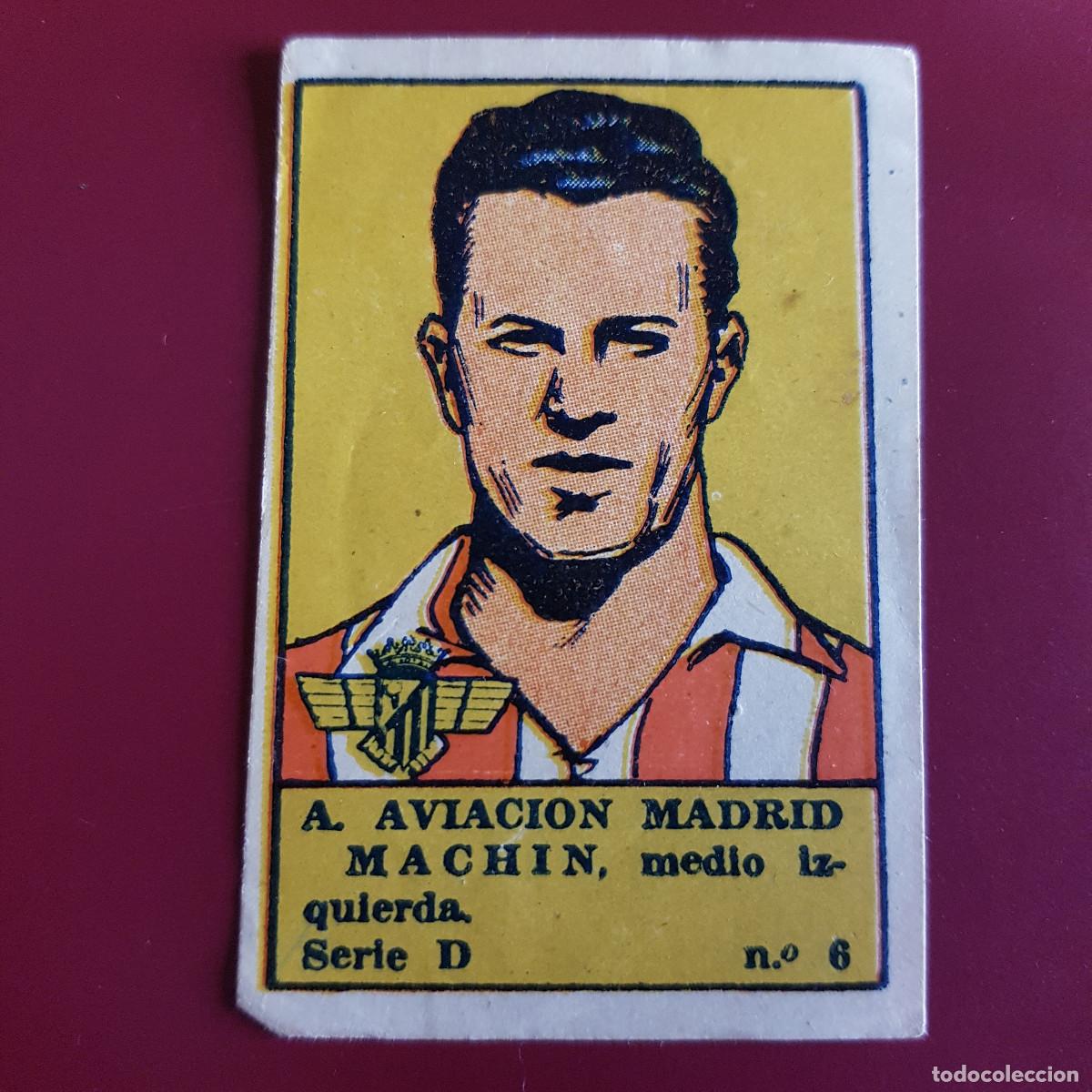Cromos de F&uacute;tbol: VALENCIANA - DEPORTES E INSTRUCCION 1941 - 41 - AVIACION - SERIE D - MACHIN 6 - NUNCA PEGADO