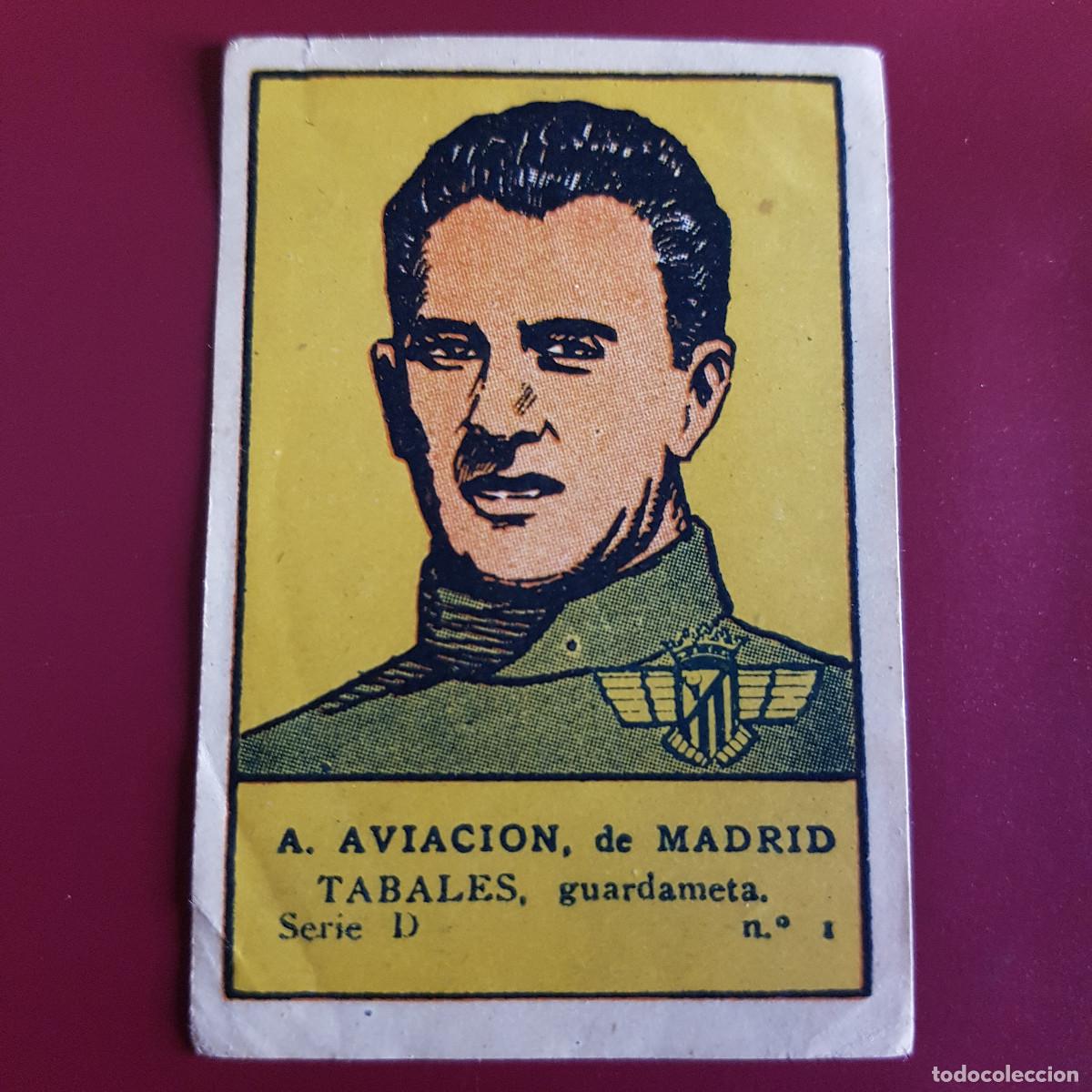 Fu&szlig;ball-Sticker: VALENCIANA - DEPORTES E INSTRUCCION 1941 - 41 - AVIACION - SERIE D - TABALES 1 - NUNCA PEGADO