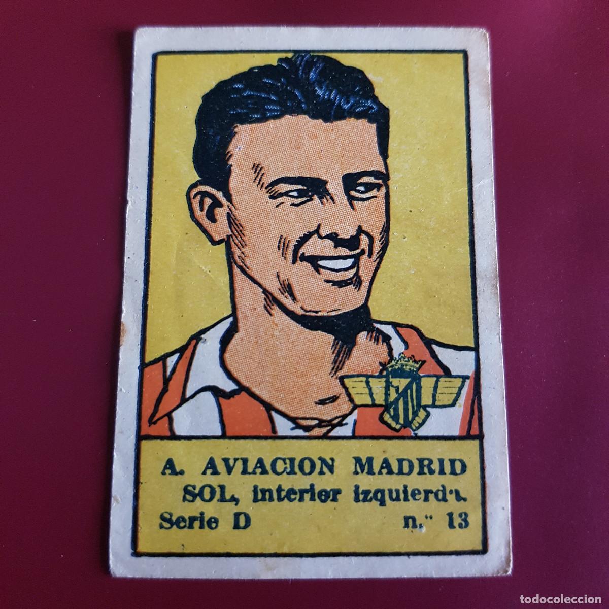 Fu&szlig;ball-Sticker: VALENCIANA - DEPORTES E INSTRUCCION 1941 - 41 - AVIACION - SERIE D - SOL 13 - NUNCA PEGADO