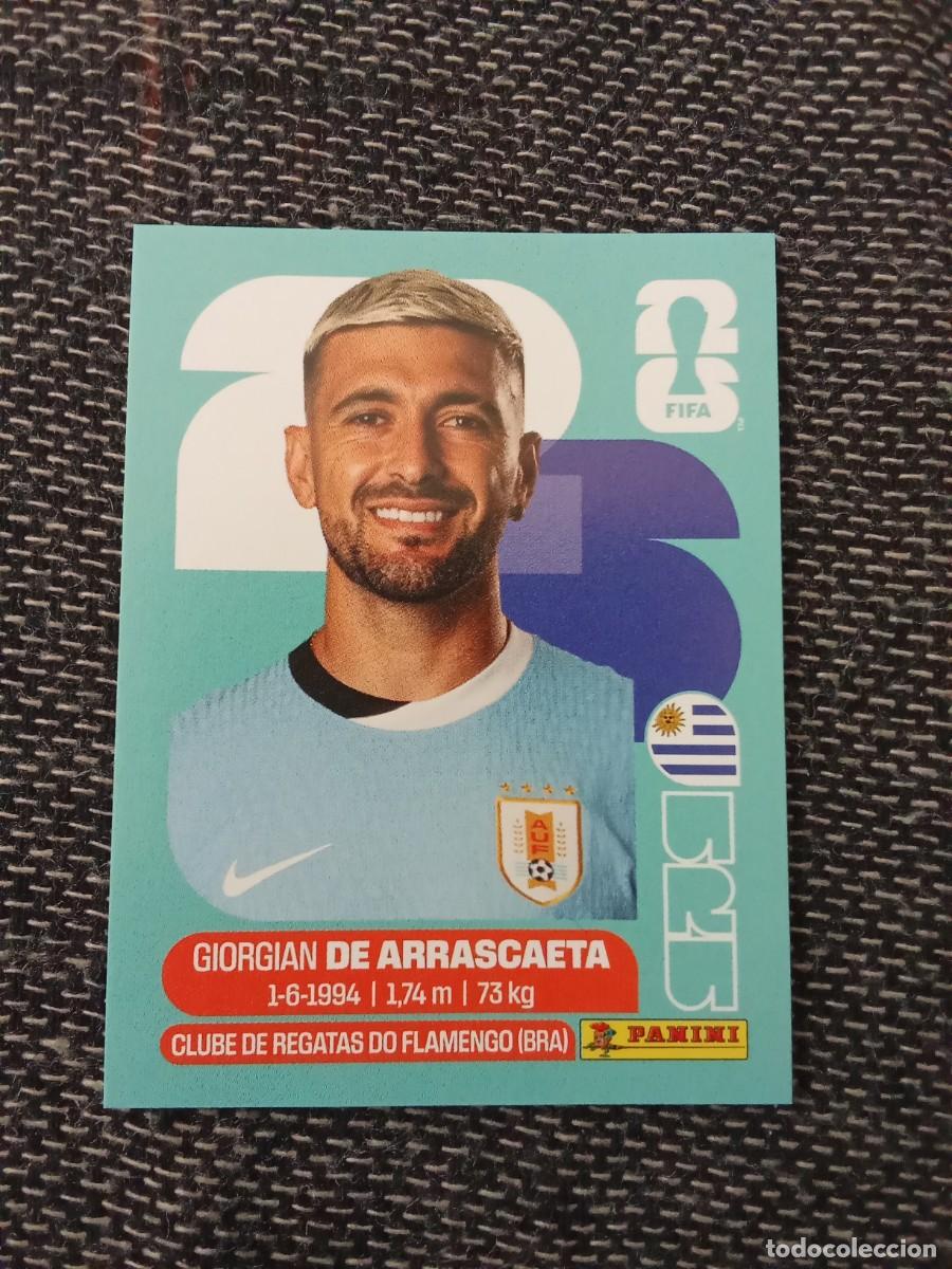 Cromos de F&uacute;tbol: URU11 de arrascaeta Uruguay Panini sticker FIFA world CUP 2026