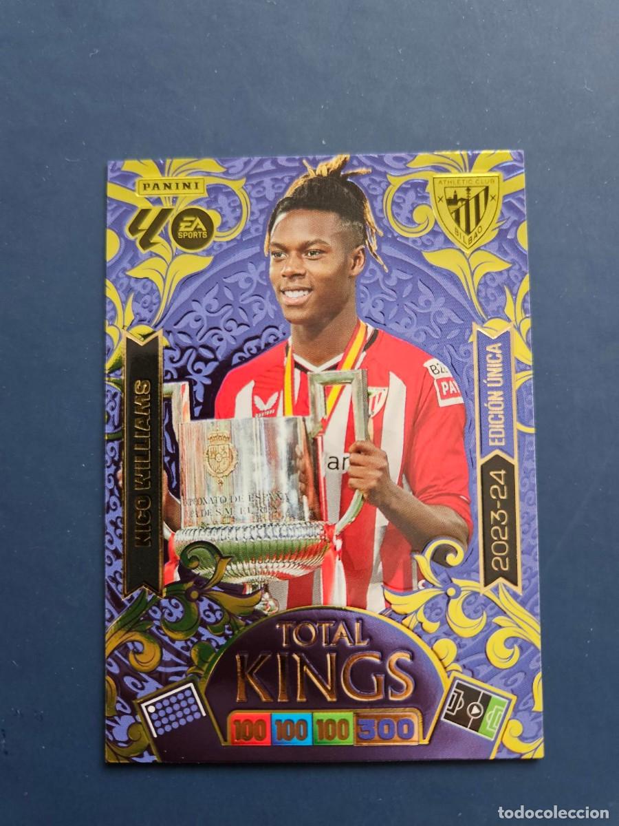 Cromos de F&uacute;tbol: NICO WILLIAMS ATHLETIC BILBAO TOTAL KINGS EDICION UNICA ADRENALYN XL 25 26 2025 2026