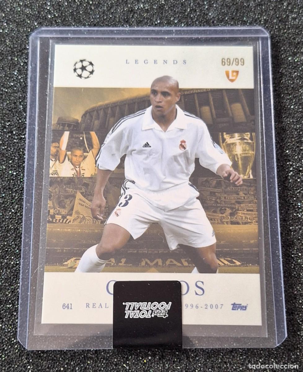 Cromos de F&uacute;tbol: Roberto Carlos Real Madrid Topps Total Football 69/99 Legends