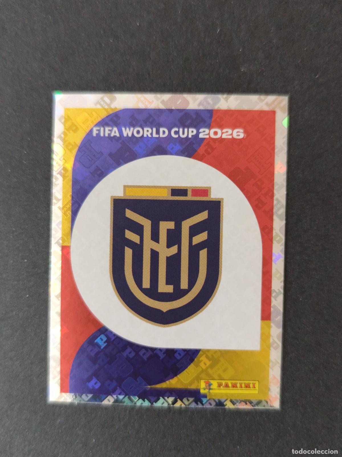 Cromos de F&uacute;tbol: ECU1 EMBLEM ESCUDO 1 ECUADOR MUNDIAL FIFA WORLD CUP 2026 STICKER PANINI SIN PEGAR